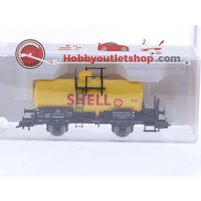 Schaal H0 Fleischmann 82 5430 K set van 2 ketelwagens Aral en Shell van de DB #6897