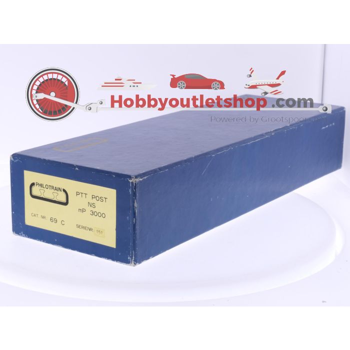 Schaal H0 Philotrain 69 C motorpost mP3000 PTT post van de NS #P265