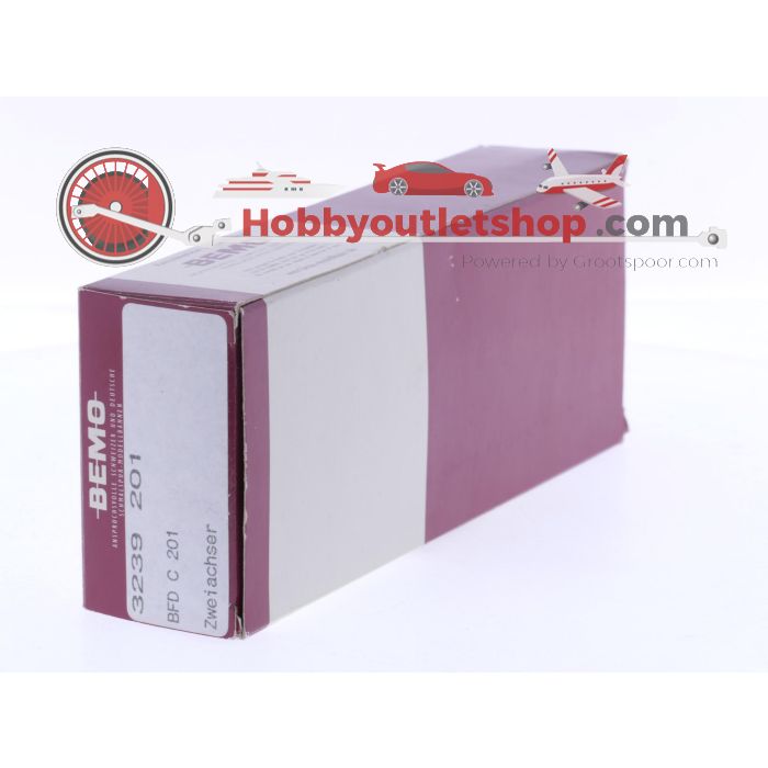 Schaal H0m BEMO 3239 201 personenrijtuig 3e kl. BFD C 201 tweeasser van de DFB #P271
