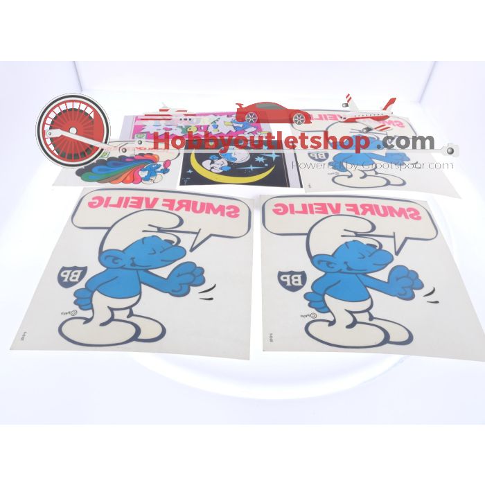 Smurfen BP stickers set 6 stuks #6904