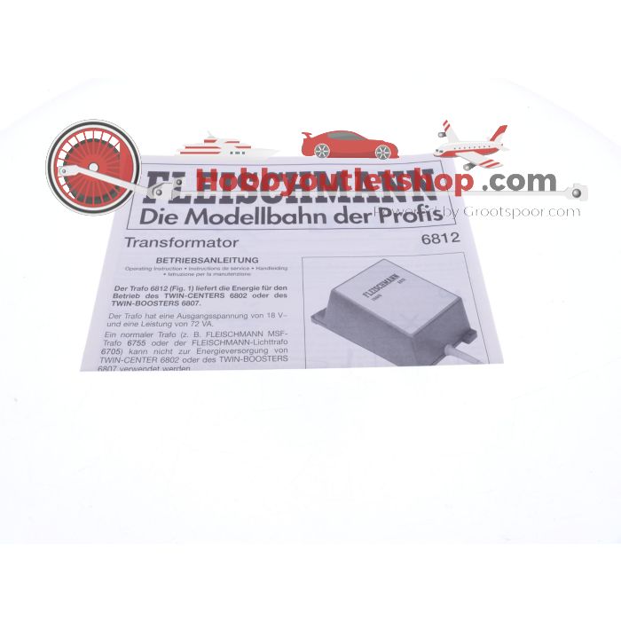 Schaal H0 Fleischmann 6812 transformator 18 V 72 VA #6910