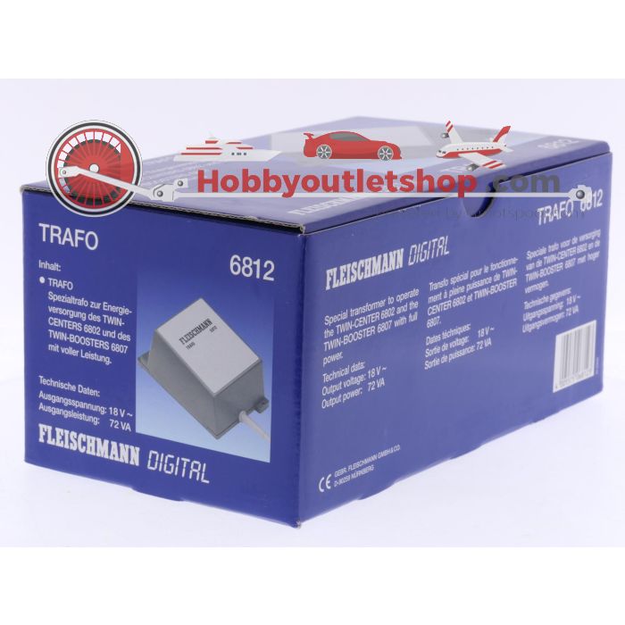 Schaal H0 Fleischmann 6812 transformator 18 V 72 VA #6910