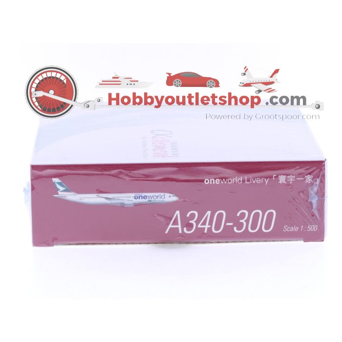 Schaal 1:500 Herpa 504768 Cathay Pacific Airbus A340-300 