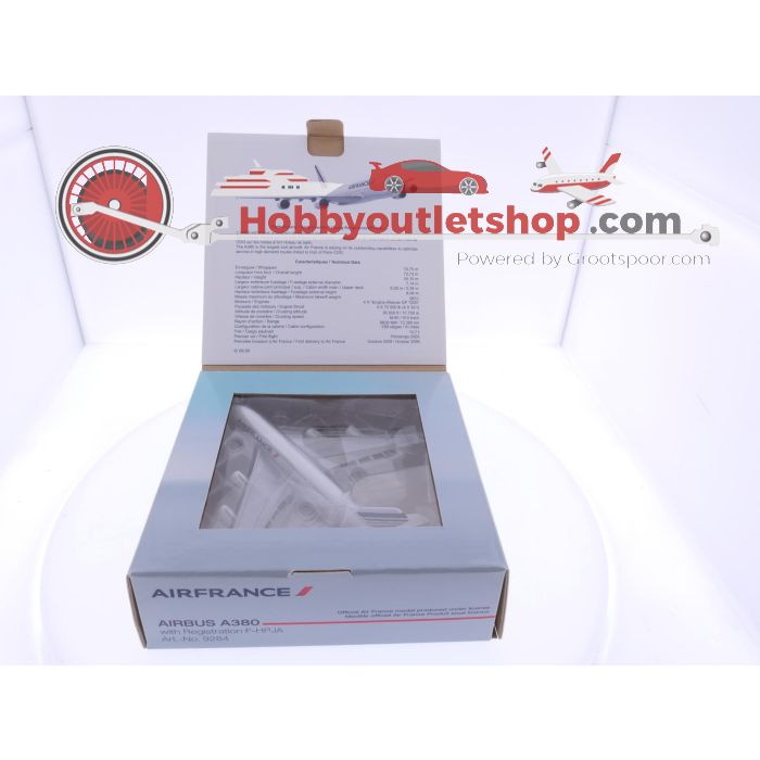 Schaal 1:500 Herpa/ Hogan 9284 Air France Airbus A380 Reg. F-HPJA #7422