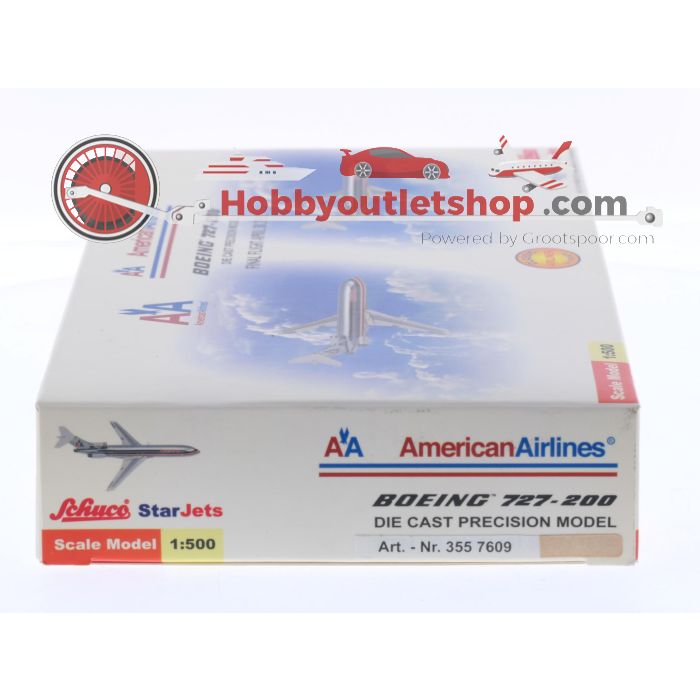 Schaal 1:500 Schuco/StarJets 3557609/SJAAL151A American Airlines Boeing 727-200 Reg. N864AA #7426