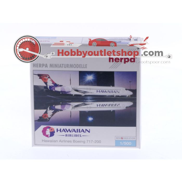 Schaal 1:500 Herpa 513210 Hawaiian Airlines Boeing 717-200 Reg. N475HA #7484