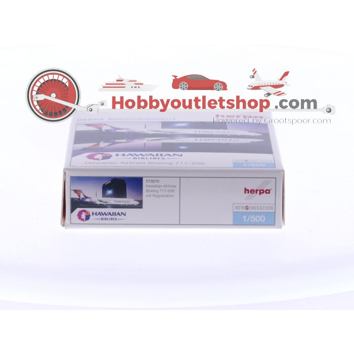 Schaal 1:500 Herpa 513210 Hawaiian Airlines Boeing 717-200 Reg. N475HA #7484