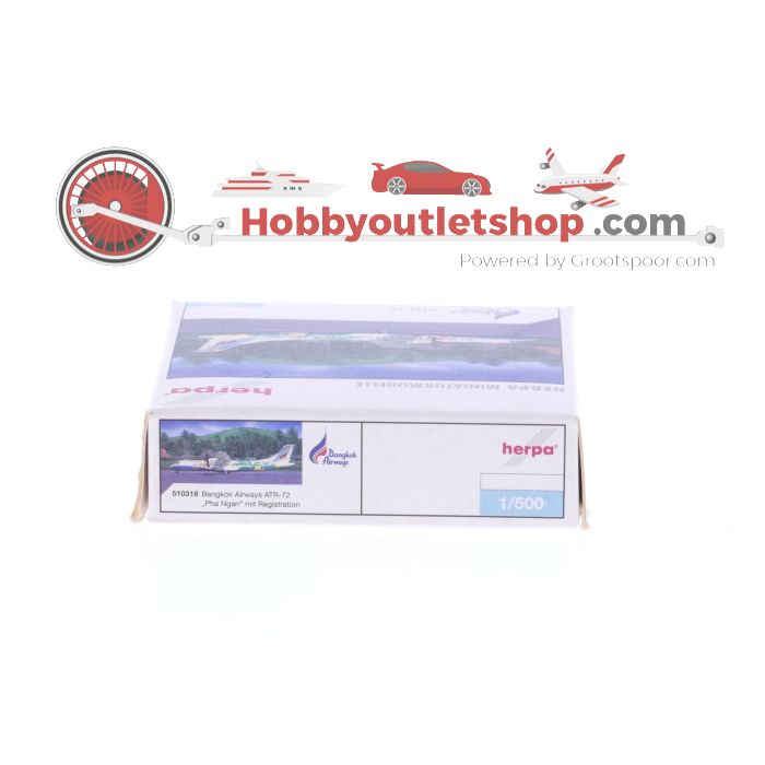 Schaal 1:500 Herpa 510318 Bangkok Airways ATR-72 "Pha Ngan" Reg. HS-PGL #7531 - sku: 20250422102326 - Gebruikt - Zo goed als nieuw - Afbeelding 3