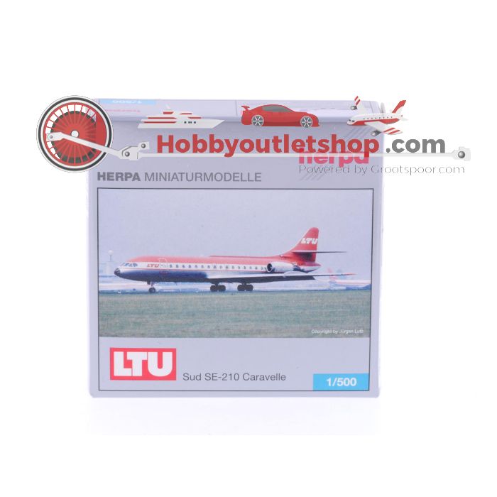 Schaal 1:500 Herpa 505321 LTU International Airways Sud SE-210 Caravelle Reg. D-ABAP #7543