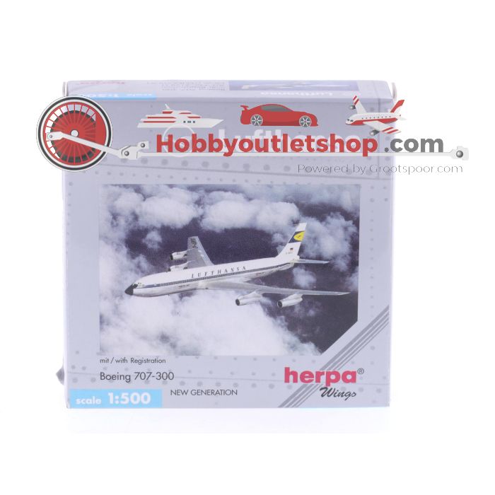 Schaal 1:500 Herpa 512831 Lufthansa Boeing 707-300 Reg. D-ABOS #7566