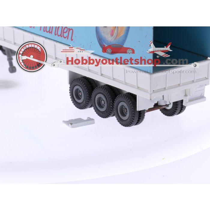 Schaal 1:50 Tekno Volvo F10 en Scania 142H vrachtwagen set Lux schoonmaakmiddelen OPTISCHE SCHADE / OPTICAL DAMAGE #6936