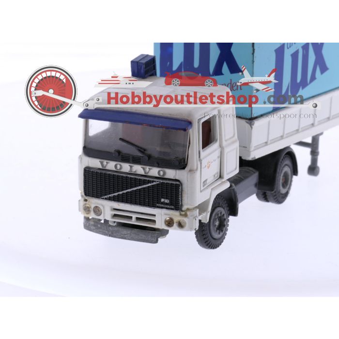 Schaal 1:50 Tekno Volvo F10 en Scania 142H vrachtwagen set Lux schoonmaakmiddelen OPTISCHE SCHADE / OPTICAL DAMAGE #6936