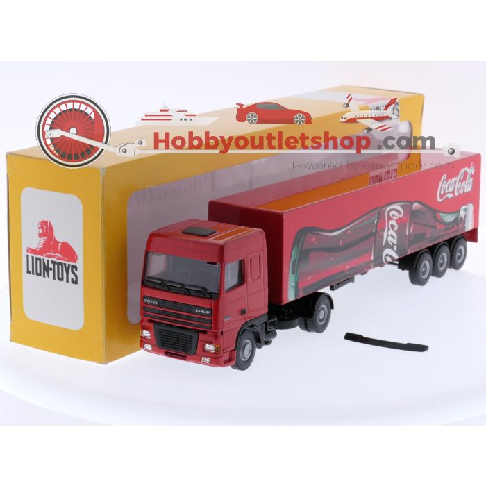 Schaal 1:50 Lion-toys No. 36 DAF 95 XF 480 trekker met trailer 