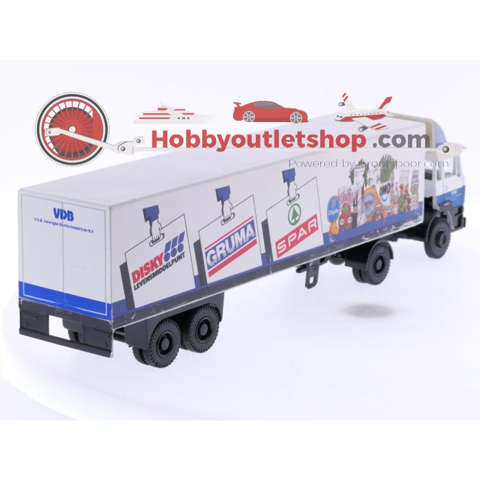 Schaal 1:50 Lion-toys No. 36 DAF 2100 trekker met gesloten oplegger "Spar, Gruma en Disky" #6945 - sku: 20250429111836 - Gebruikt - Zeer goede staat - Afbeelding 4