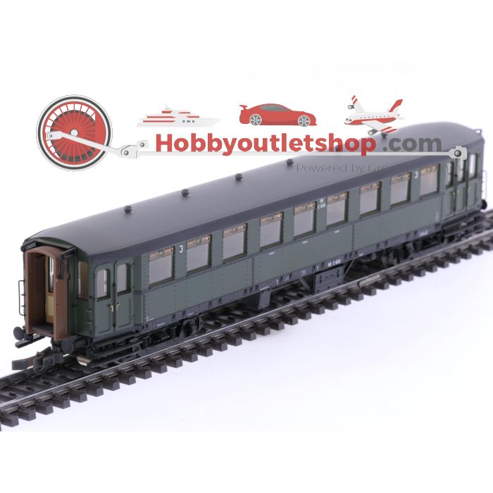 Schaal H0 Roco 44982 Stuurstandrijtuig C 8101 3e Klasse 'Blokkendoos' van de NS #6960