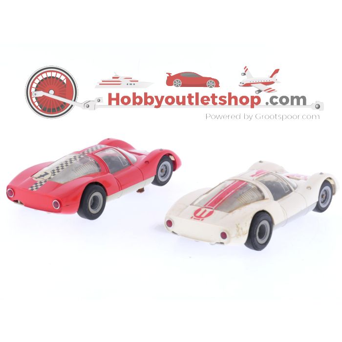 Schaal 1:32 Fleischmann Auto Rallye 3220 set van 2 Porsche Carrera 6 #6971