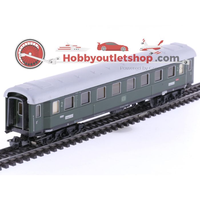 Schaal H0 Märklin 4037 personenrijtuig B4ü 2e kl. van de DB #7603