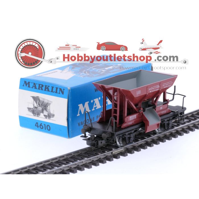 Schaal H0 Märklin 4610 ballastwagen type Talbot van de DB #7604