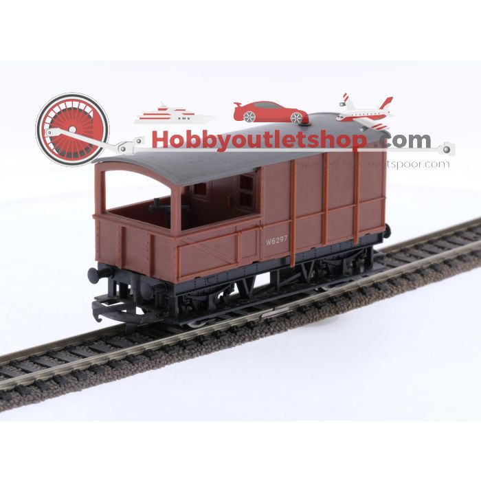 Schaal 00 Lima/Hornby 305689W, L204658, R19, R124 en R 340 diesel locomotief Class 08 887 met wagens van de BR #7618