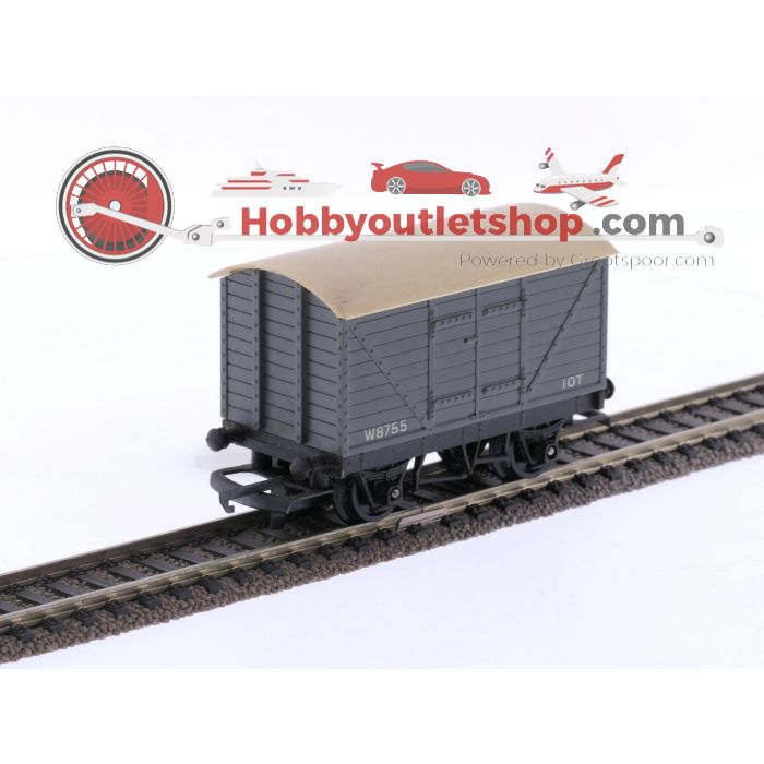 Schaal 00 Tri-ang R.51s, R.10, R11, R11, R.14, R113 en R243 stoomlocomotief 0-6-0 GWR Pannier tank met 6 wagens van de BR #7620 - sku: 20250515112204 - Used - Good condition - Photo 9