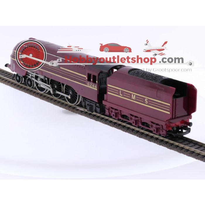 Schaal 00 Tri-ang R52 RS en R.871 set van 2 stoomlocomotieven 0-6-0 en 4-6-2 L.M.S van de BR #7622