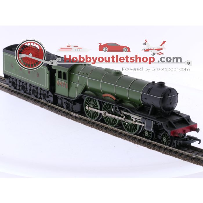 Schaal 00 Tri-ang R.855, R.745, R.746, 2 x R.024 en R.479 stoomlocomotief 4-6-2 'Flying Scotsman' met personenrijtuigen van de BR #7629
