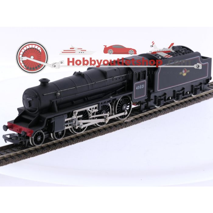 Schaal 00 Hornby/Airfix R.068, 54207 en 54209 Stoomlocomotief BR Class 5 4-6-0 met personenrijtuigen #7634