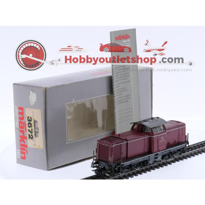 Schaal H0 Märklin 3672.2 diesellocomotief BR 212 van de DB Digitaal #7648