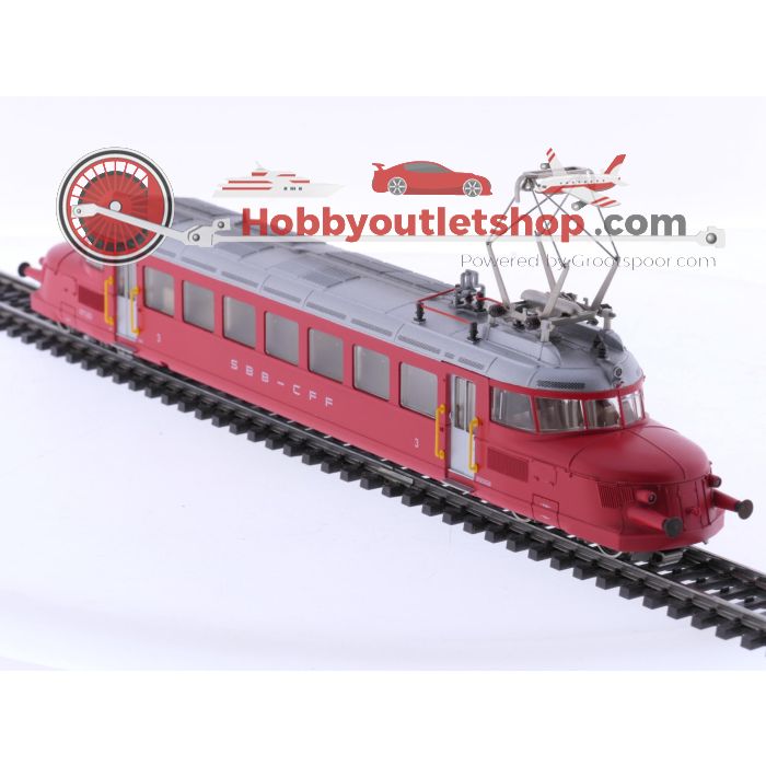Schaal H0 Märklin 3126 elektrische motorwagen CLe 2/4 'Roter Pfeil' van de SBB #7674