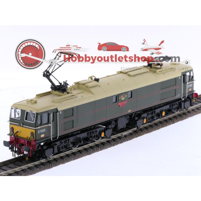 Schaal H0 Philotrain 72F elektrische locomotief BR EM2 27000 Electra '150 jaar spoorwegen in Nederland' van de BR/NS #P283