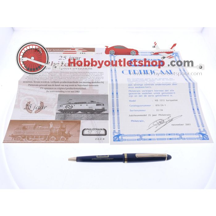 Schaal H0 Philotrain 870/24-1 elektrische locomotief Serie 1200 '25 jaar Philotrain' #P285 - sku: 20250530041647 - Gebruikt - Nieuwstaat - Afbeelding 6