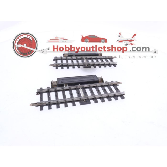 Schaal H0 Märklin 2299 K-rail schakelrails recht 90mm 2 st. #7695 - sku: 20250603121533 - Gebraucht - Guter Zustand - Bild 3