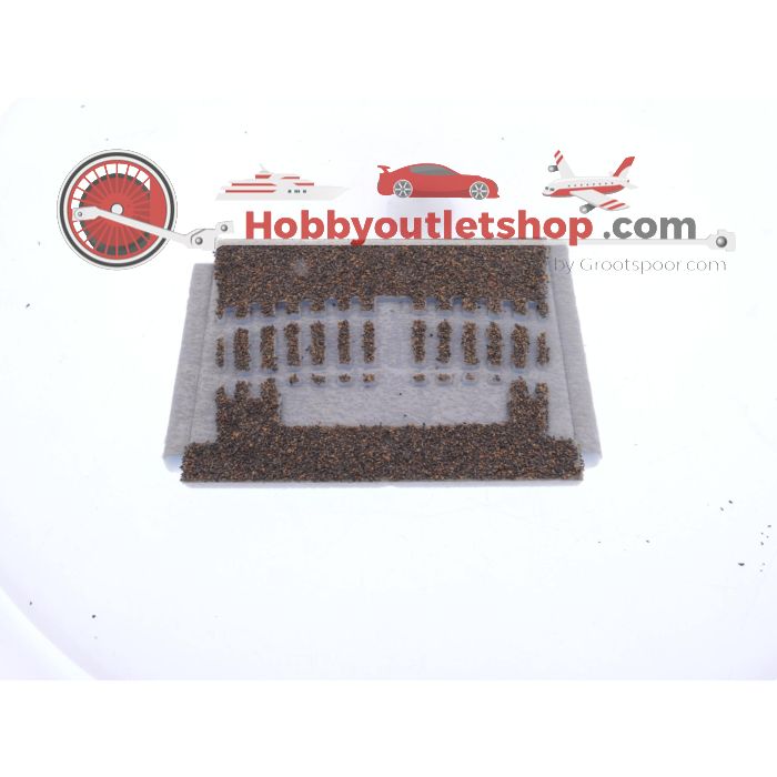 Schaal H0 Merkur Styroplast 100/121/129 en 131 bedding voor Märklin K-Rails #7747
