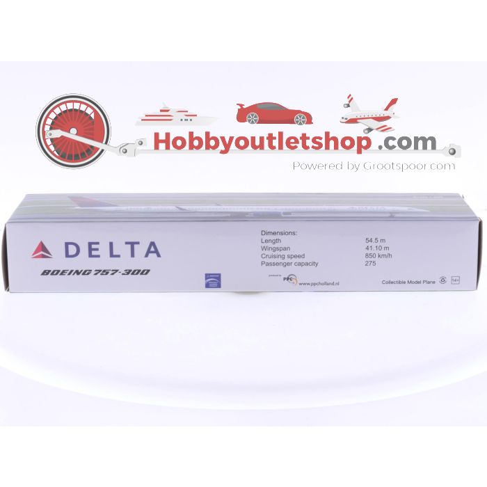 Schaal 1:200 PPC Holland 223083 Boeing 575-300 'Delta' Reg. N590NW #7755