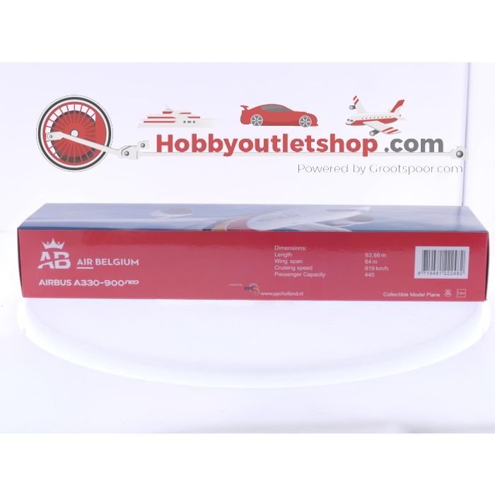 Schaal 1:200 PPC Holland 222482 Airbus A330-900neo Air Belgium #7760
