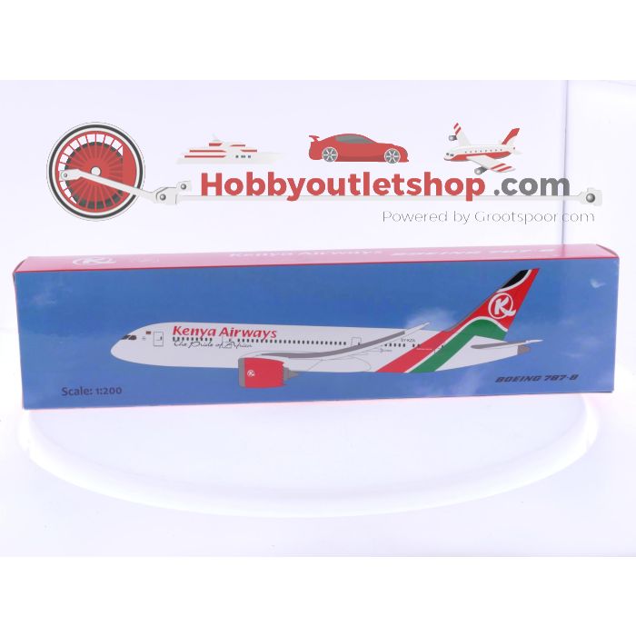 Schaal 1:200 PPC Holland 220389 Boeing 787-8 Kenya Airways 'The Pride of Africa' Reg. 5Y-KZA #7769