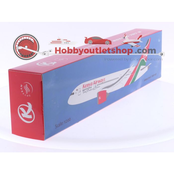 Schaal 1:200 PPC Holland 220389 Boeing 787-8 Kenya Airways 'The Pride of Africa' Reg. 5Y-KZA #7769