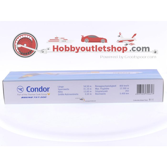 Schaal 1:200 PPC Holland 704617 Boeing 757-300 Condor 'Thomas Cook' Reg. NA #7774 - sku: 20250624121836 - Nieuw - Afbeelding 5
