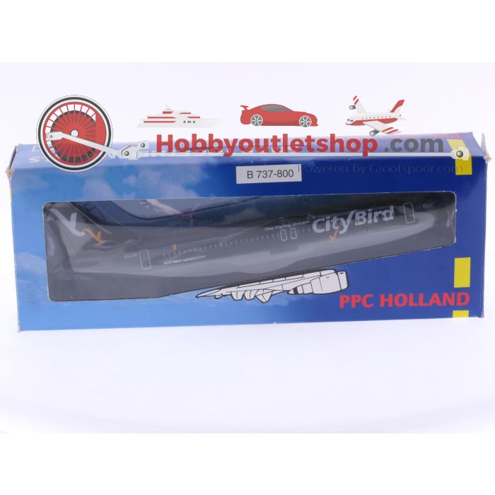 Schaal 1:200 PPC Holland 606035 Boeing 737-800 'City Bird' Reg. OO-CTB #7776