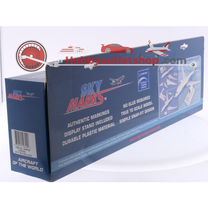 Schaal 1:200 Skymarks SKR740 Boeing B777-300 Turkish Airways Reg. TC-JJO #7811 - sku: 20250627102020 - Nieuw - Afbeelding 4