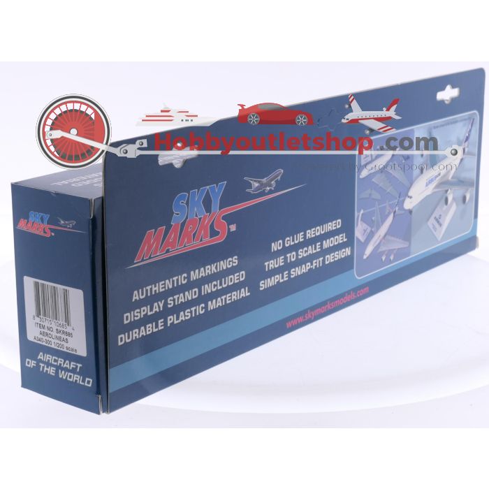 Schaal 1:200 Skymarks SKR685 Airbus A340-300 Aerolines Reg. LV-ZPO #7819