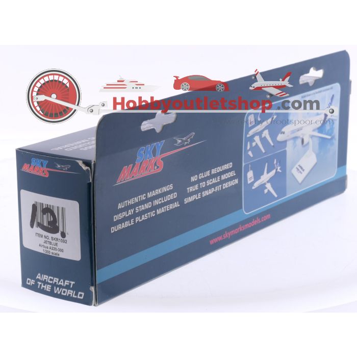 Schaal 1:200 Skymarks SKR1092 Airbus A220-300 Jetblue N3044J #7827