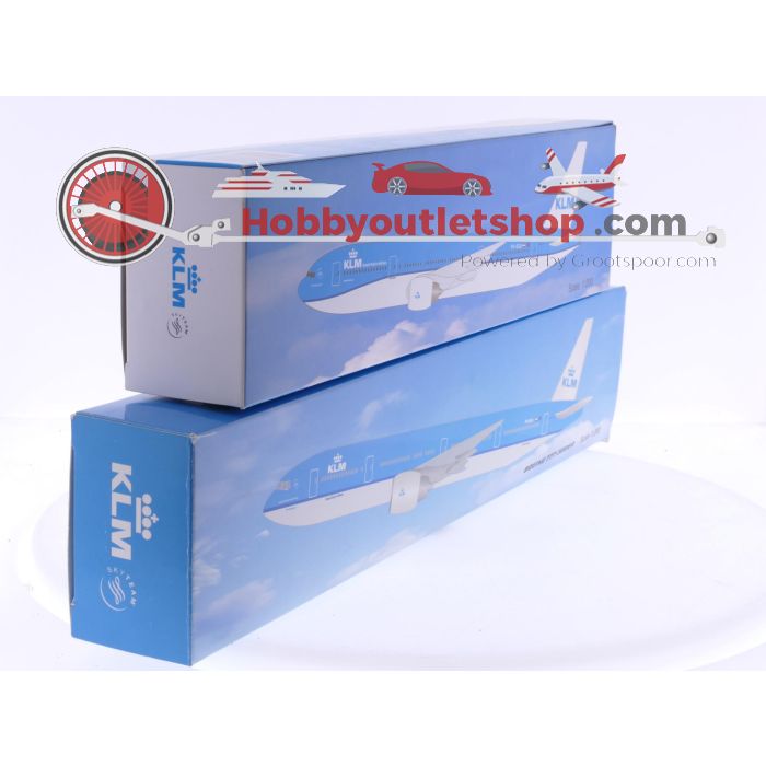 Schaal 1:200 PPC Holland 700701 en 700954 set van 2 KLM vliegtuigen Boeing 777-300ER Reg. PH-BVJ en 777-200 Reg. PH-BQA #7880