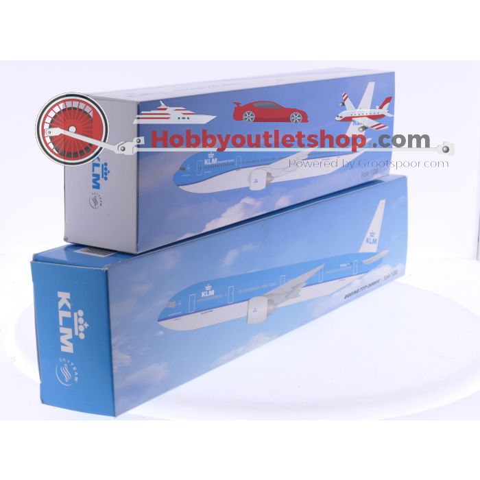 Schaal 1:200 PPC Holland 700701 en 700954 set van 2 KLM vliegtuigen Boeing 777-300ER Reg. PH-BVJ en 777-200 Reg. PH-BQA #7880