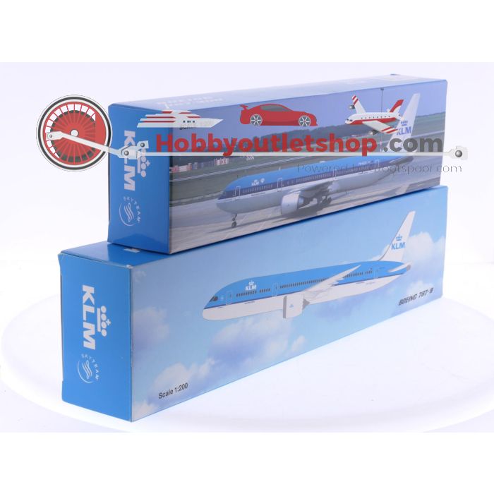 Schaal 1:200 PPC Holland 223373 en 703863 set van 2 KLM vliegtuigen Boeing 767-300 Reg. PH-BZD en Boeing 787-9 Reg. N/A #7881