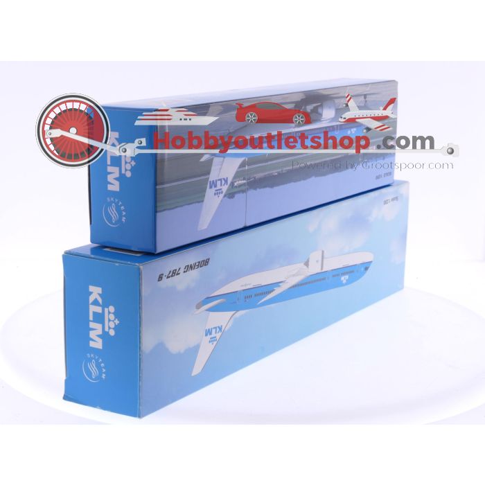 Schaal 1:200 PPC Holland 223373 en 703863 set van 2 KLM vliegtuigen Boeing 767-300 Reg. PH-BZD en Boeing 787-9 Reg. N/A #7881
