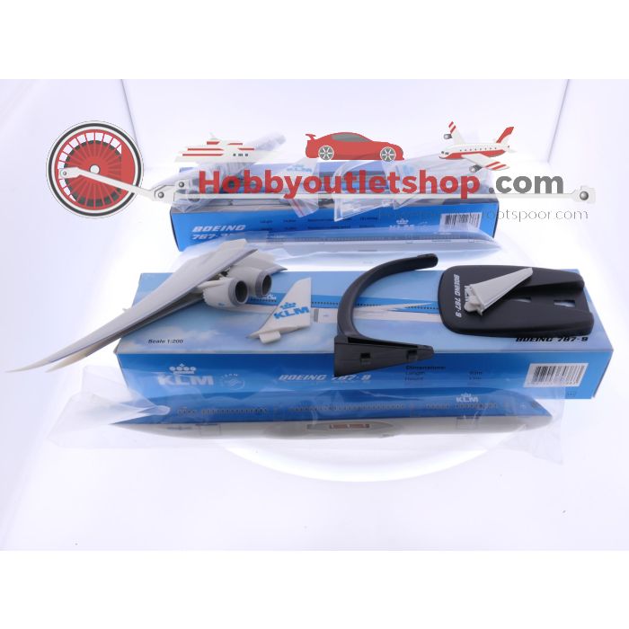 Schaal 1:200 PPC Holland 223373 en 703863 set van 2 KLM vliegtuigen Boeing 767-300 Reg. PH-BZD en Boeing 787-9 Reg. N/A #7881