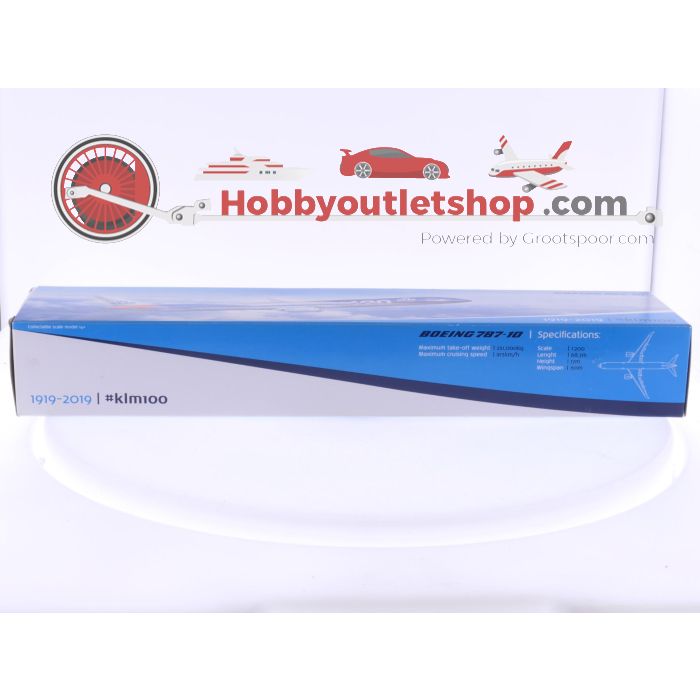 Schaal 1:200 Mega models Boeing 787-10 '100 jaar KLM 1919-2019' Reg. N/A #7908