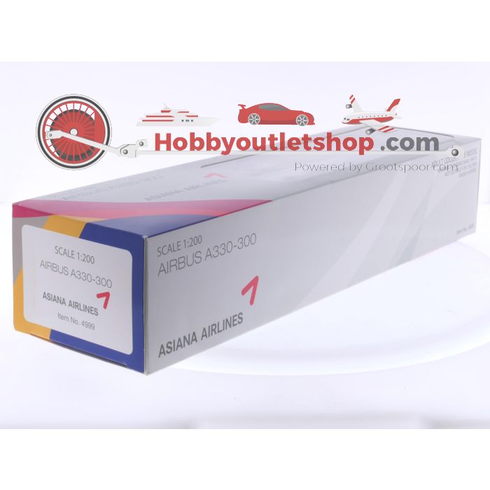 Schaal 1:200 Hogan Wings 4999 Airbus A330-300 Asiana Airlines Reg. HL7754 #7928 - sku: 20250716115136 - Nieuw - Afbeelding 3