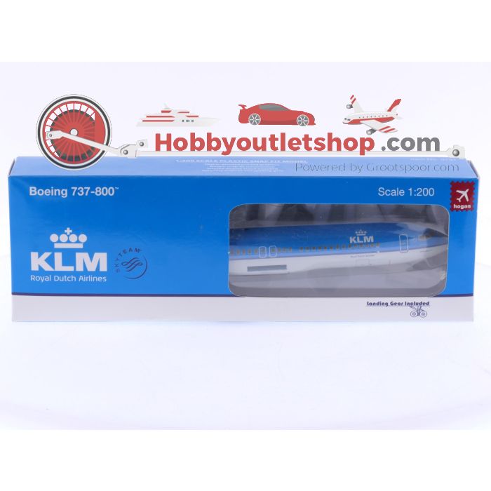 Schaal 1:200 Hogan Wings 0731 Boeing 737-800 KLM Royal Dutch Airlines Reg. PH-BXU #7930 - sku: 20250716013241 - Nieuw - Afbeelding 2